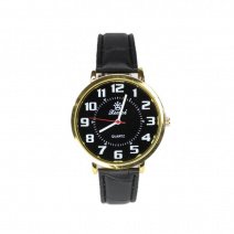 Чоловічий годинник на ремені d-40 06 (Gold Black Black)(007907)