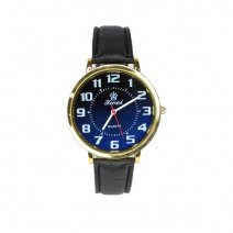 Чоловічий годинник на ремені d-40 06 (Gold Blue Black) (007908)