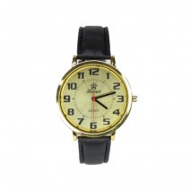 Чоловічий годинник на ремені d-40 06 (Gold Gold Black) (007913)
