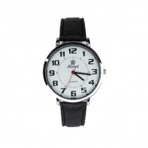 Чоловічий годинник на ремені d-40 06(Silver White Black)(007912)