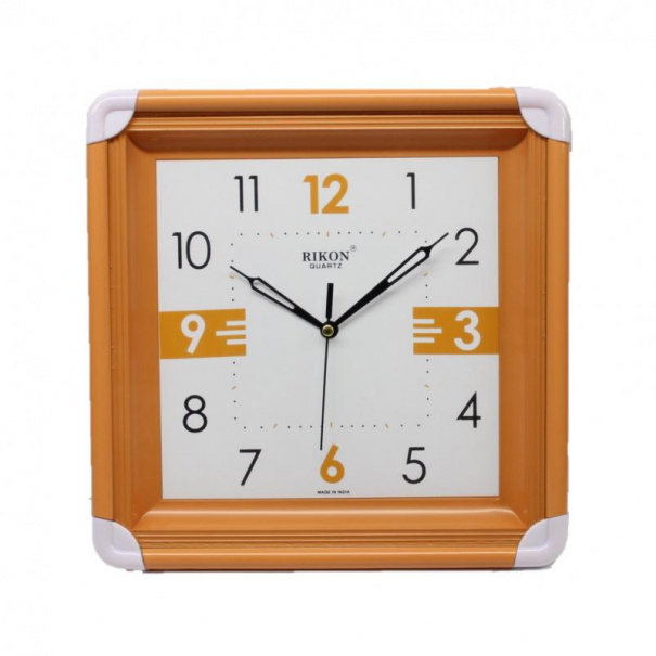Купить Настінний годинник Rikon RK-11451 (Orange) (007933), 26x26 см.
