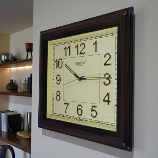 Купить Настенные часы Rikon RK-9051DX d-33см (Brown Ivory) (007927)
