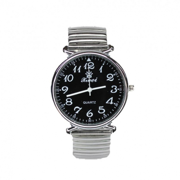 Купить Мужские часы на браслете d-40(Silver Black Silver)(008183)