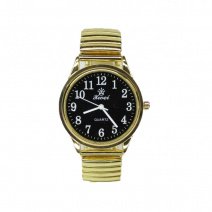 Чоловічий годинник на браслеті d-36 (Gold Black Gold) (008187)