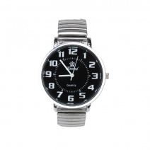 Мужские часы на браслете d-40(Silver Black Silver)(008184)