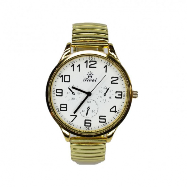 Купить Мужские часы на браслете d-42 (Gold White Gold)(008174)