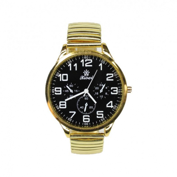 Купить Чоловічий годинник на браслеті d-42 (Gold Black Gold) (008173)