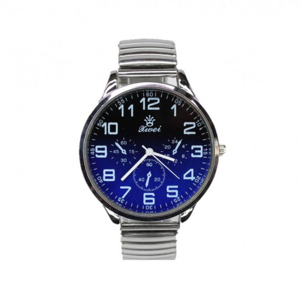 Купить Мужские часы на браслете d-42 (Silver Blue Silver)(008898)