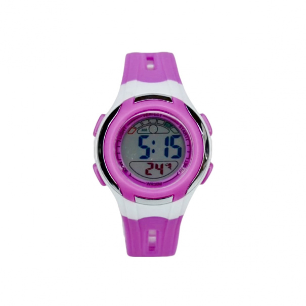 Купить Електронний годинник в колбі 8545 (Pink) (008388)