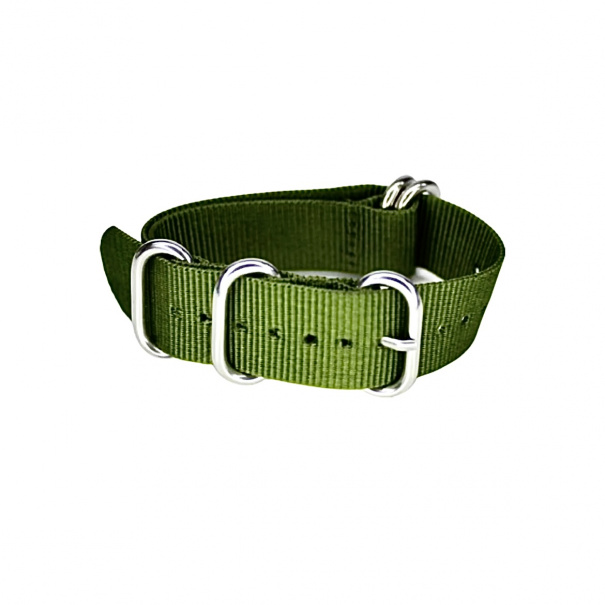 Купить Нейлоновый ремешок на часы 22 mm (Khaki)(008366)