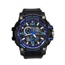 Часы Skmei 1283 (Black-Blue) (008829) многофункциональные.