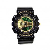 Часы Skmei 1688 (Black-Gold) (008828) многофункциональные.