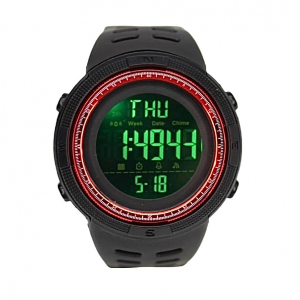 Купить Годинник Skmei 1251 (Black-Red) (008839) багатофункціональний.