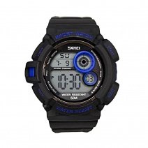 Часы Skmei 1222 (Black-Blue)(008834) многофункциональные.
