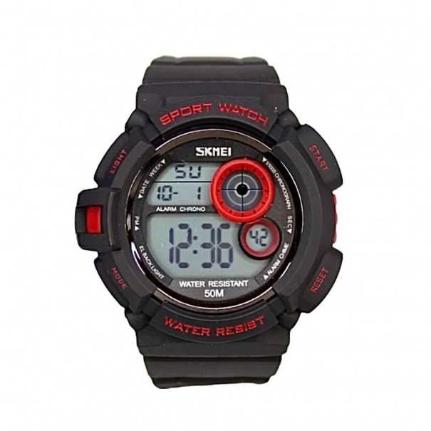 Купить Часы Skmei 1222 (Black-Red)(008836) многофункциональные.