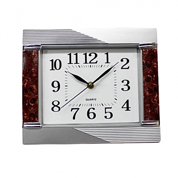 Купить Настенные часы 312 (Silver Brown)(008970), d-26*22