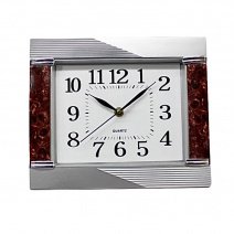 Настенные часы 312 (Silver Brown)(008970), d-26*22