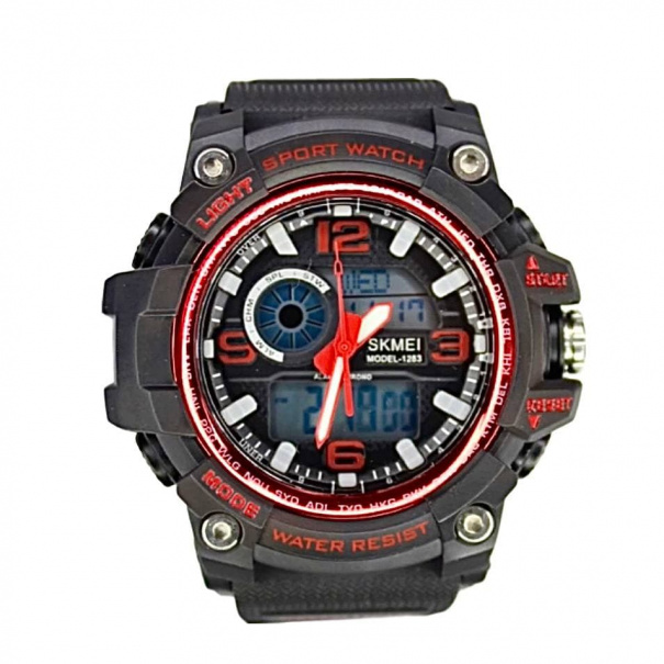 Купить Часы Skmei 1283 (Black-Red)(009029) многофункциональные.