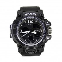 Часы Skmei 1327 (Black-Black)(009030) многофункциональные.