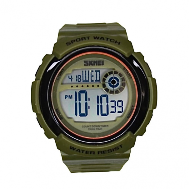 Купить Часы Skmei 1367 (Khaki-White)(009039) многофункциональные.