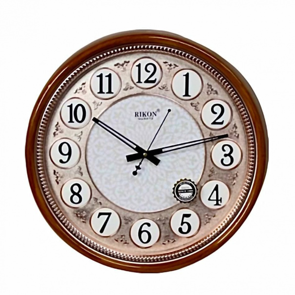 Купить Настенные часы Rikon RK-49 (Teak Wood Rose off White)(009094)