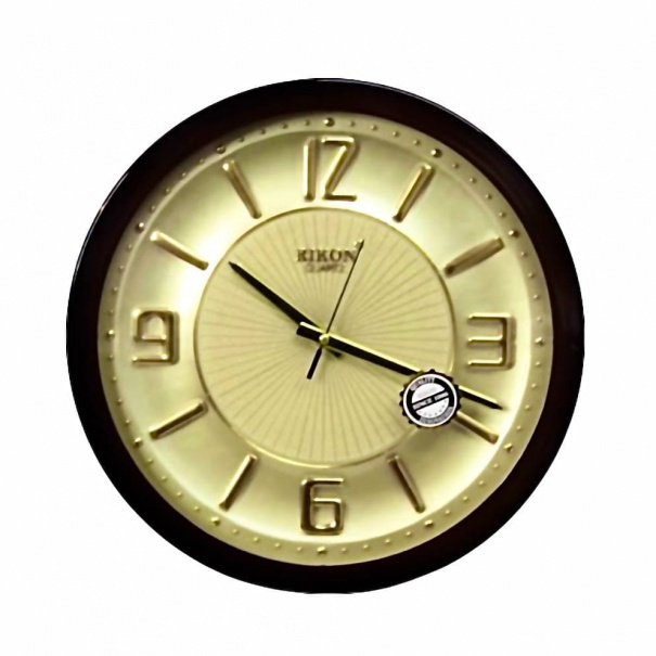 Купить Настенные часы Rikon RK-21 (Brown GoldSil)(009087)