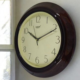 Купить Настінний годинник Rikon RK-8251 d-33 (Brown Ivory)(009073)