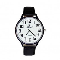 Мужские часы на ремне d-42 (Silver White Black) (009107)
