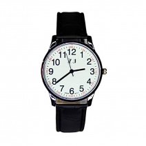 Мужские часы на ремне d-35 (Silver White Black) (009108)