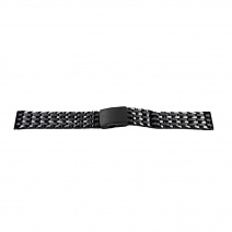 Браслет для часов Lux-06(Black 20mm)(008947)