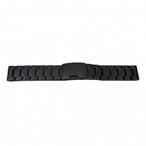 Браслет для часов Premium-01(Black 24mm)(008936)