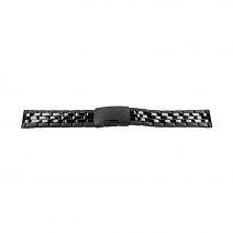 Браслет для часов Lux-04(Black 22mm)(008955)