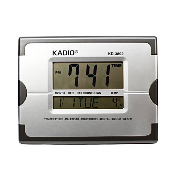 Купить Часы настольные цифровые Kadio KD-3892 26х20 см (009201)