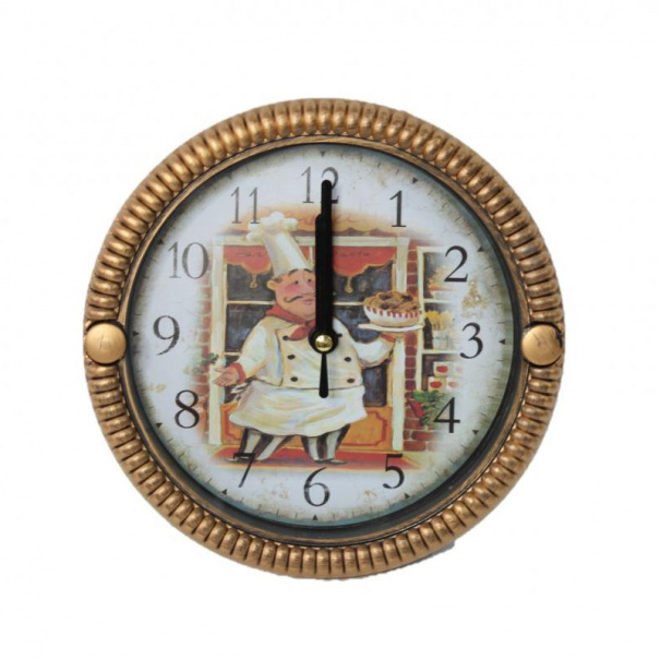 Купить Настенные часы 533F (Gold) (010328), d-17 см.