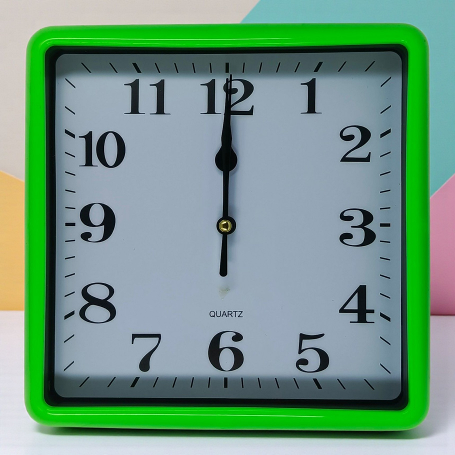 Купить Настінний годинник 529 (Green)(010789) 20*20см