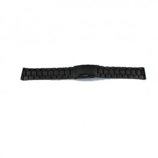 Браслет для часов Lux-01 (Black 22mm L-185mm)(010990)