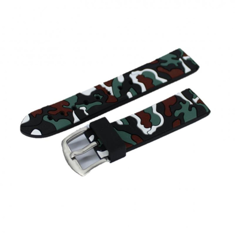Купить Силиконовый ремешок для часов U13-24 мм L-225mm (010314)
