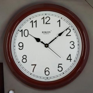 Настінний годинник Rikon 8351DX d-36 (Brown White) (011239)