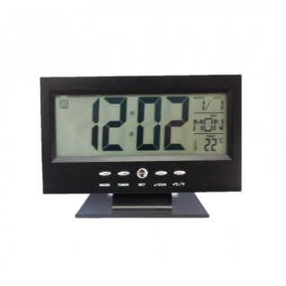 Часы настольные электронные DS8082 18.5x9.5 (Black)(011517)