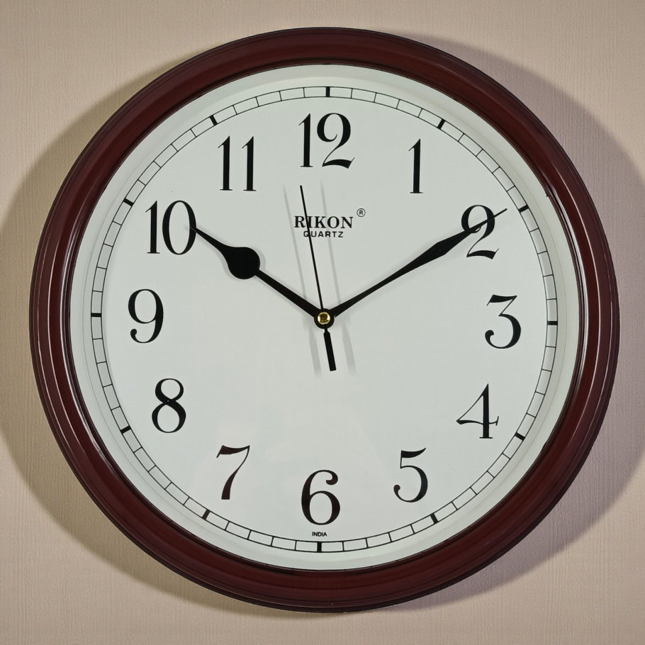 Купить Настінний годинник RK-3851 d-30 (Brown White) (010673)