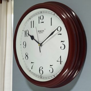 Купить Настінний годинник RK-3851 d-30 (Brown White) (010673)