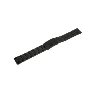 Браслет для часов Lux-11 (Black 20 mm L-180mm)(012895)