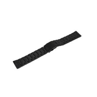 Браслет для часов Lux-06 (Black 22 mm L-180mm)(012903)
