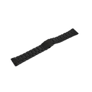 Браслет для часов Lux-06 (Black 24 mm L-180mm)(012884)