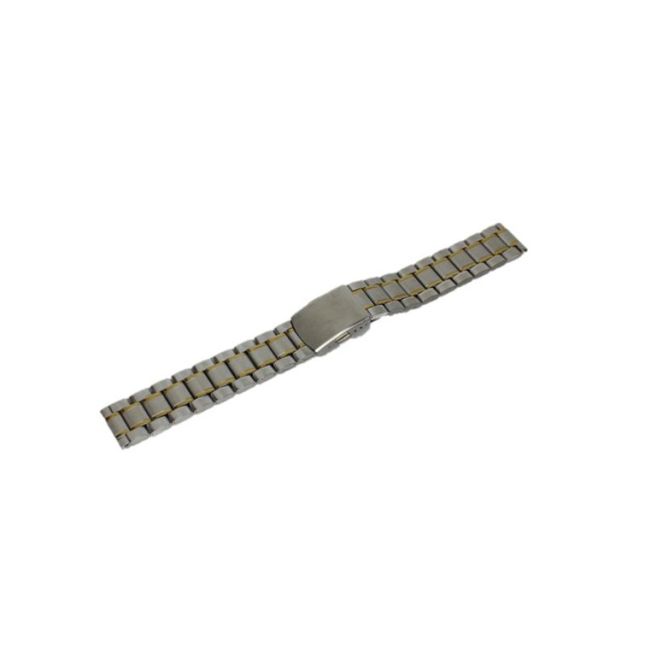 Купить Браслет для часов U8 (Silver/Gold 18 mm L-175mm)(012916)