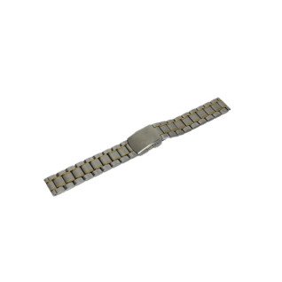 Браслет для часов U8 (Silver/Gold 18 mm L-175mm)(012916)