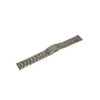 Браслет для часов U8 (Silver/Gold 20 mm L-175mm)(012917)