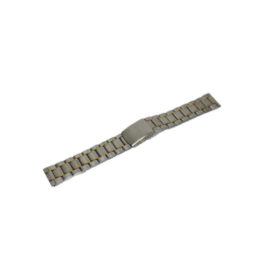 Купить Браслет для часов U8 (Silver/Gold 20 mm L-175mm)(012917)
