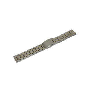 Браслет для часов U8 (Silver/Gold 22 mm L-175mm)(012919)