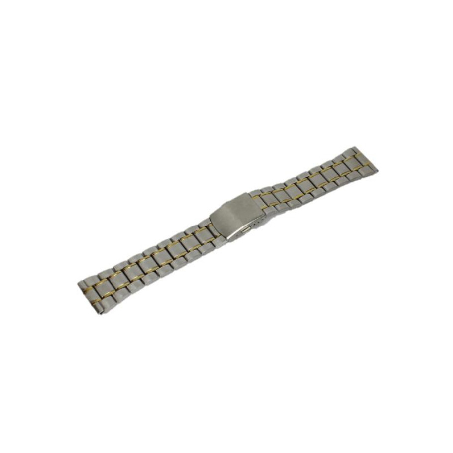 Купить Браслет для годинника U1/8 (Silver/Gold 22 mm L-175mm)(012918)